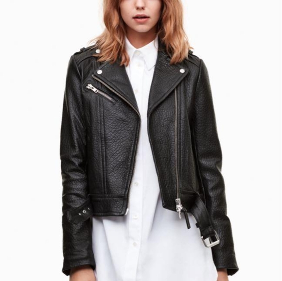 Mackage Jackets & Blazers - Mackage leather rumer motorcycle jacket w/ belt